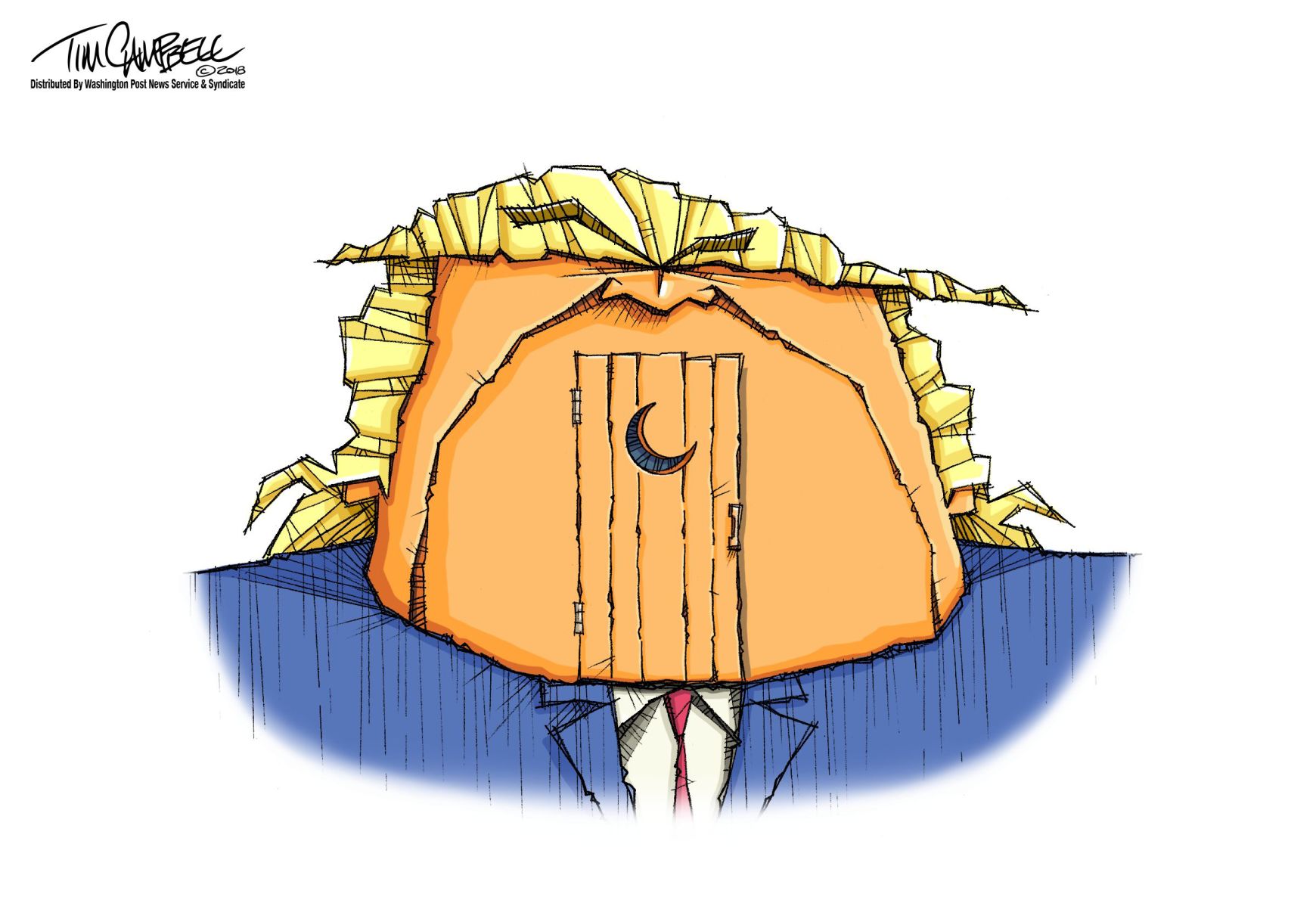 Tim Campbell cartoon